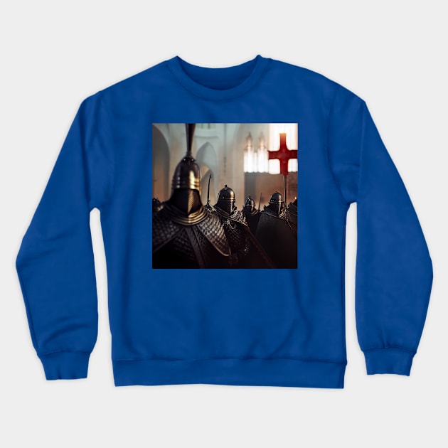 Knights Templar in The Holy Land Crewneck Sweatshirt by Grassroots Green